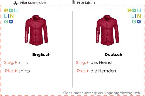 englisch hemd|hemd in deutsch.